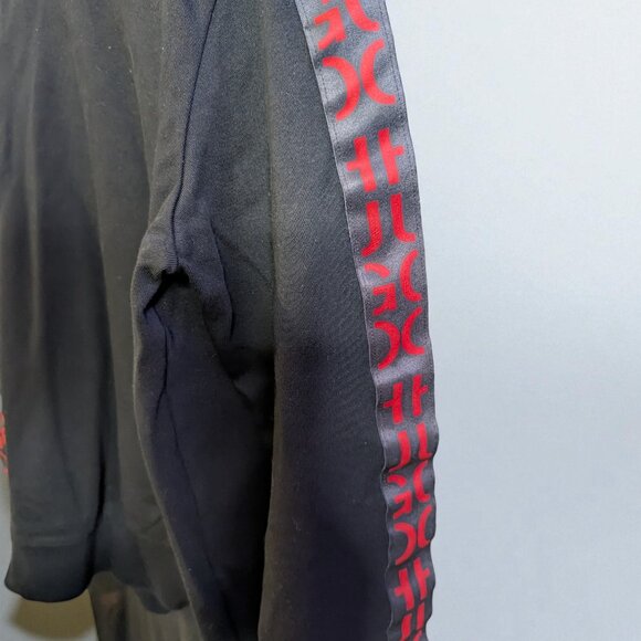 Huge Boss Crew Neck Sweatshirt, Black, Men's L, Logo Sleeve - Picture 5 of 5